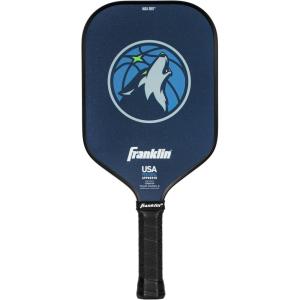 Franklin Sports NBA Team Pickleball Paddles – Official NBA Basketball Team Logo Pickleball Paddles – Signature Series 13MM Pickleball Paddle with MaxGrit – USA Pickleball (USAPA) Approved(Minnesota Timberwolves)