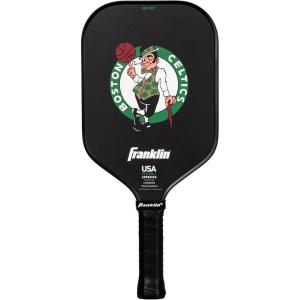 Franklin Sports NBA Team Pickleball Paddles – Official NBA Basketball Team Logo Pickleball Paddles – Signature Series 13MM Pickleball Paddle with MaxGrit – USA Pickleball (USAPA) Approved(Boston Celtics)
