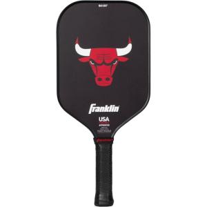 Franklin Sports NBA Team Pickleball Paddles – Official NBA Basketball Team Logo Pickleball Paddles – Signature Series 13MM Pickleball Paddle with MaxGrit – USA Pickleball (USAPA) Approved(Chicago Bulls)