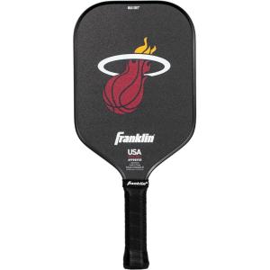Franklin Sports NBA Team Pickleball Paddles – Official NBA Basketball Team Logo Pickleball Paddles – Signature Series 13MM Pickleball Paddle with MaxGrit – USA Pickleball (USAPA) Approved(Miami Heat)