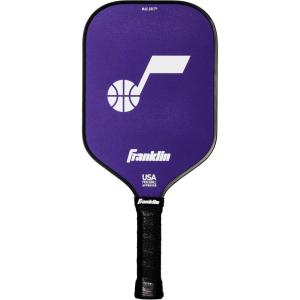 Franklin Sports NBA Team Pickleball Paddles – Official NBA Basketball Team Logo Pickleball Paddles – Signature Series 13MM Pickleball Paddle with MaxGrit – USA Pickleball (USAPA) Approved(Utah Jazz 2)
