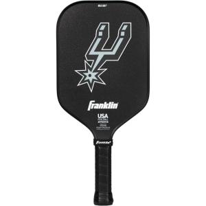 Franklin Sports NBA Team Pickleball Paddles – Official NBA Basketball Team Logo Pickleball Paddles – Signature Series 13MM Pickleball Paddle with MaxGrit – USA Pickleball (USAPA) Approved(San Antonio Spurs)