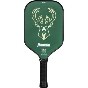 Franklin Sports NBA Team Pickleball Paddles – Official NBA Basketball Team Logo Pickleball Paddles – Signature Series 13MM Pickleball Paddle with MaxGrit – USA Pickleball (USAPA) Approved(Milwaukee Bucks)