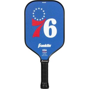 Franklin Sports NBA Team Pickleball Paddles – Official NBA Basketball Team Logo Pickleball Paddles – Signature Series 13MM Pickleball Paddle with MaxGrit – USA Pickleball (USAPA) Approved(Philadelphia 76ers)