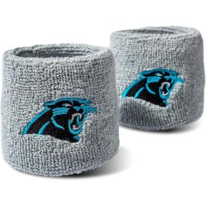 Franklin Sports NFL Team Logo Wristbands – Pair of Youth Wristbands for Costumes and Uniforms(Carolina Panthers)