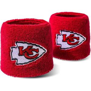 Franklin Sports NFL Team Logo Wristbands – Pair of Youth Wristbands for Costumes and Uniforms(Kansas City Chiefs)