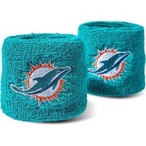 Franklin Sports NFL Team Logo Wristbands – Pair of Youth Wristbands for Costumes and Uniforms(Miami Dolphins)