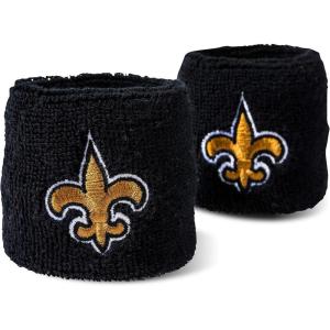 Franklin Sports NFL Team Logo Wristbands – Pair of Youth Wristbands for Costumes and Uniforms(New Orleans Saints)