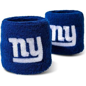Franklin Sports NFL Team Logo Wristbands – Pair of Youth Wristbands for Costumes and Uniforms(New York Giants)