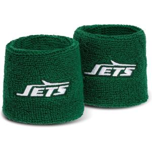 Franklin Sports NFL Team Logo Wristbands – Pair of Youth Wristbands for Costumes and Uniforms(New York Jets 2)