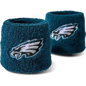 Franklin Sports NFL Team Logo Wristbands – Pair of Youth Wristbands for Costumes and Uniforms(Philadelphia Eagles)