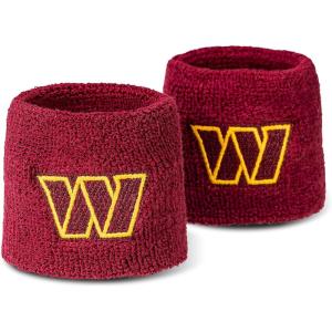 Franklin Sports NFL Team Logo Wristbands – Pair of Youth Wristbands for Costumes and Uniforms(Washington Commanders)