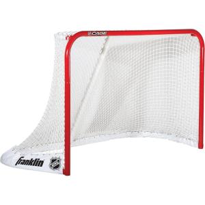 Franklin Sports NHL Ice + Street Hockey Goal – The Cage Official Size Premium Steel Hockey Net – Regulation Goal with 1.75″ Steel Pipes – 72 x 48 Inch