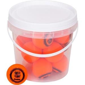 Franklin Sports NHL Street Hockey Balls – No Bounce Outdoor Street + Roller Hockey Balls – Official Size for Youth + Adult Street Hockey – Assorted Colors – 1, 2, 3, and 15 Bulk Packs(Orange – Mini Size)
