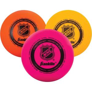 Franklin Sports NHL Street Hockey Balls – No Bounce Outdoor Street + Roller Hockey Balls – Official Size for Youth + Adult Street Hockey – Assorted Colors – 1, 2, 3, and 15 Bulk Packs(All Weather Balls)