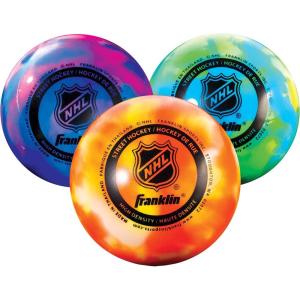Franklin Sports NHL Street Hockey Balls – No Bounce Outdoor Street + Roller Hockey Balls – Official Size for Youth + Adult Street Hockey – Assorted Colors – 1, 2, 3, and 15 Bulk Packs(Assorted Color)