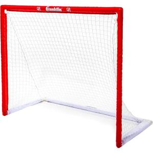 Franklin Sports NHL Street Hockey Goal with Net – Portable Lightweight PVC Youth Street + Roller For Kids – 46″