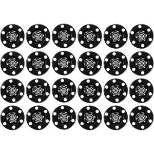 Franklin Sports NHL Street Roller Hockey Pucks – Pro Commander Outdoor Roller Hockey Pucks for Practice + Training – Outdoor Hockey Street Pucks with Rollers – 24 Bulk Packs, 6 Packs + Single Pucks(Black – Pack of 24)
