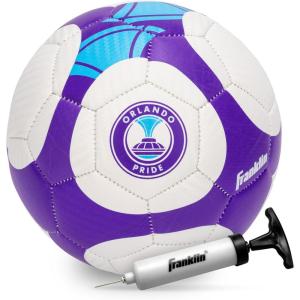 Franklin Sports NWSL Team Soccer Balls – Soccer Balls for Kids + Adults – Boys + Girls Soccer Balls – Official NWSL Team Soccer Ball – Available in Official Size 5 or Mini Size 1(Orlando Pride)