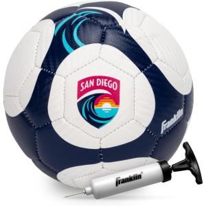 Franklin Sports NWSL Team Soccer Balls – Soccer Balls for Kids + Adults – Boys + Girls Soccer Balls – Official NWSL Team Soccer Ball – Available in Official Size 5 or Mini Size 1(San Diego Wave FC)
