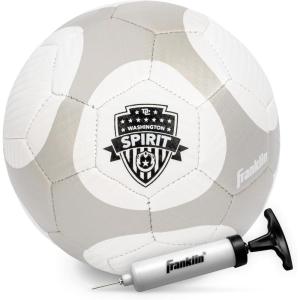 Franklin Sports NWSL Team Soccer Balls – Soccer Balls for Kids + Adults – Boys + Girls Soccer Balls – Official NWSL Team Soccer Ball – Available in Official Size 5 or Mini Size 1(Washington Spirit)