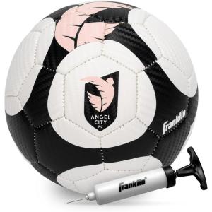 Franklin Sports NWSL Team Soccer Balls – Soccer Balls for Kids + Adults – Boys + Girls Soccer Balls – Official NWSL Team Soccer Ball – Available in Official Size 5 or Mini Size 1(Angel City FC)