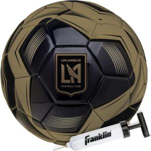 Franklin Sports Official MLS Team Soccer Balls – Official Size 5 Soccer Balls – Regulation Size + Weight Soccer Ball for Kids + Adults – Boys + Girls Soccer Ball – Air Pump Included(Los Angeles Football Club 2)