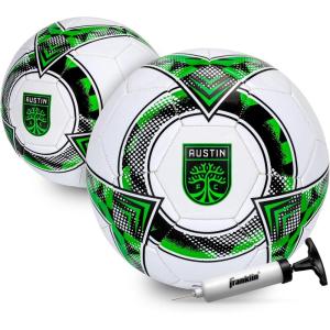 Franklin Sports Official MLS Team Soccer Balls – Official Size 5 Soccer Balls – Regulation Size + Weight Soccer Ball for Kids + Adults – Boys + Girls Soccer Ball – Air Pump Included(Austin FC)