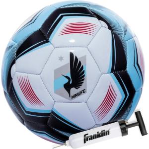 Franklin Sports Official MLS Team Soccer Balls – Official Size 5 Soccer Balls – Regulation Size + Weight Soccer Ball for Kids + Adults – Boys + Girls Soccer Ball – Air Pump Included(Minnesota United FC 2)