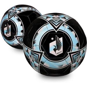Franklin Sports Official MLS Team Soccer Balls – Official Size 5 Soccer Balls – Regulation Size + Weight Soccer Ball for Kids + Adults – Boys + Girls Soccer Ball – Air Pump Included(Minnesota United FC)