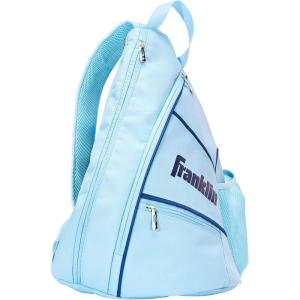 Franklin Sports Pickleball Bags – Sling Bag Backpack for Gear + Equipment – Men + Women – Holds Paddles, Balls + Accessories(Carolina Blue)