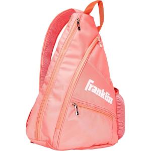 Franklin Sports Pickleball Bags – Sling Bag Backpack for Gear + Equipment – Men + Women – Holds Paddles, Balls + Accessories(Coral)