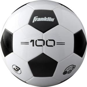 Franklin Sports Soccer Balls – Youth & Adult – Sizes 3, 4 & 5 – Single & Bulk Packs – Black & White(Size 3 – 1 Inflated Ball)