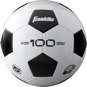 Franklin Sports Soccer Balls – Youth & Adult – Sizes 3, 4 & 5 – Single & Bulk Packs – Black & White(Size 5 – 1 Inflated Ball)