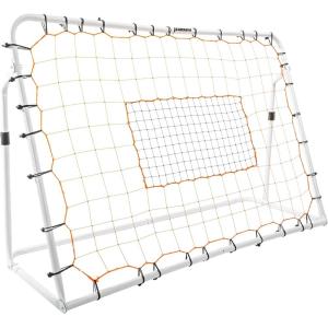 Franklin Sports Soccer Rebounder – Tournament Steel Rebounding Net – Perfect for Backyard Practice and Training – 12′ x 6′ & 6′ x 4′(6′ x 4′ – White)