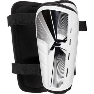 Franklin Sports Soccer Shin Guards for Youth + Adults – Superlight Shin Guards for Men, Women + Kids – (2) Shin Guard Set for Boys + Girls(White/Black)