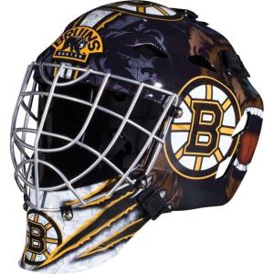 Franklin Sports Team Licensed NHL Hockey Goalie Face Mask – Goalie Mask for Kids Street Hockey – Youth NHL Team Street Hockey Masks(Boston Bruins)