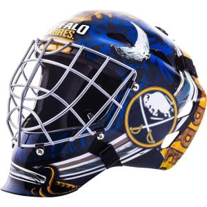 Franklin Sports Team Licensed NHL Hockey Goalie Face Mask – Goalie Mask for Kids Street Hockey – Youth NHL Team Street Hockey Masks(Buffalo Sabres)