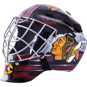 Franklin Sports Team Licensed NHL Hockey Goalie Face Mask – Goalie Mask for Kids Street Hockey – Youth NHL Team Street Hockey Masks(Chicago Blackhawks)