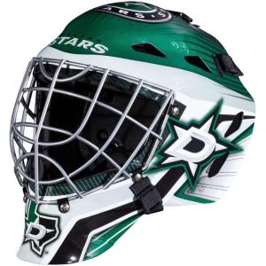Franklin Sports Team Licensed NHL Hockey Goalie Face Mask – Goalie Mask for Kids Street Hockey – Youth NHL Team Street Hockey Masks(Dallas Stars)