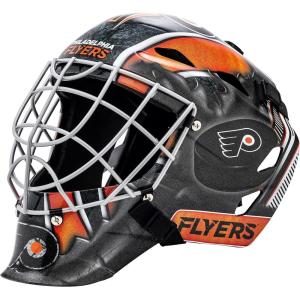 Franklin Sports Team Licensed NHL Hockey Goalie Face Mask – Goalie Mask for Kids Street Hockey – Youth NHL Team Street Hockey Masks(Philadelphia Flyers)