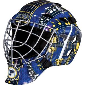 Franklin Sports Team Licensed NHL Hockey Goalie Face Mask – Goalie Mask for Kids Street Hockey – Youth NHL Team Street Hockey Masks(St. Louis Blues)