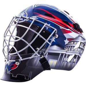 Franklin Sports Team Licensed NHL Hockey Goalie Face Mask – Goalie Mask for Kids Street Hockey – Youth NHL Team Street Hockey Masks(Washington Capitals)