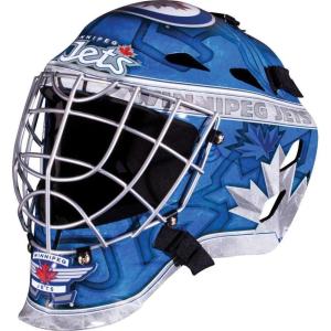Franklin Sports Team Licensed NHL Hockey Goalie Face Mask – Goalie Mask for Kids Street Hockey – Youth NHL Team Street Hockey Masks(Winnipeg Jets)