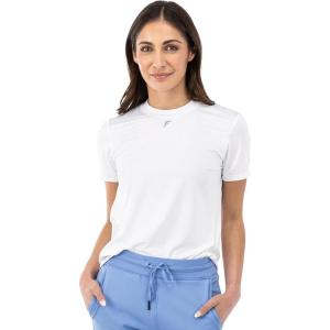 Franklin Sports Women’s Active Performance Pickleball Top – Short Sleeve T-Shirt – Running, Yoga, Gym + Lifestyle Tee(White)