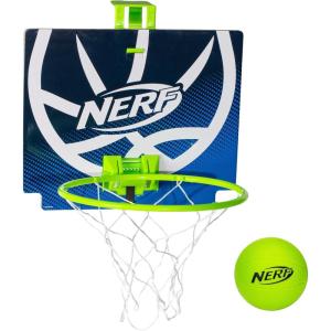Nerf Nerfoop – The Classic Mini Foam Basketball and Hoop – Hooks On Doors – Indoor and Outdoor Play – A Favorite Since 1972(Green)