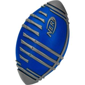 Nerf Weather Blitz Foam Football for All-Weather Play – Easy-to-Hold Grips – Great for Indoor and Outdoor Games – Green(Blue)
