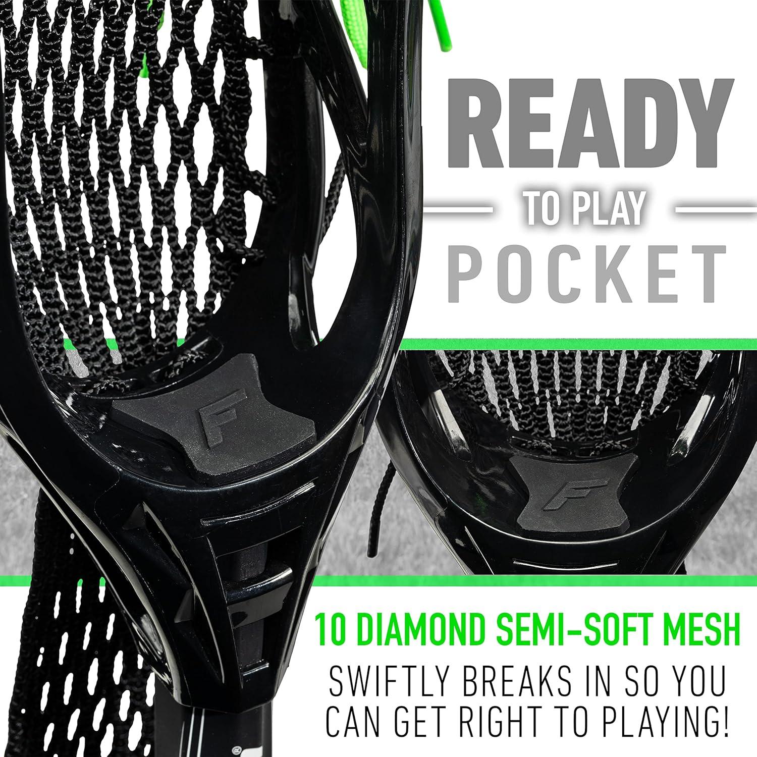 imageFranklin Sports Ambush Mens Womens Lacrosse Sticks Adult Youth Aluminum Lax Sticks Boys Girls Game Training Lacrosse Sticks Standard Mini Lax Stick for Kids AdultsMens