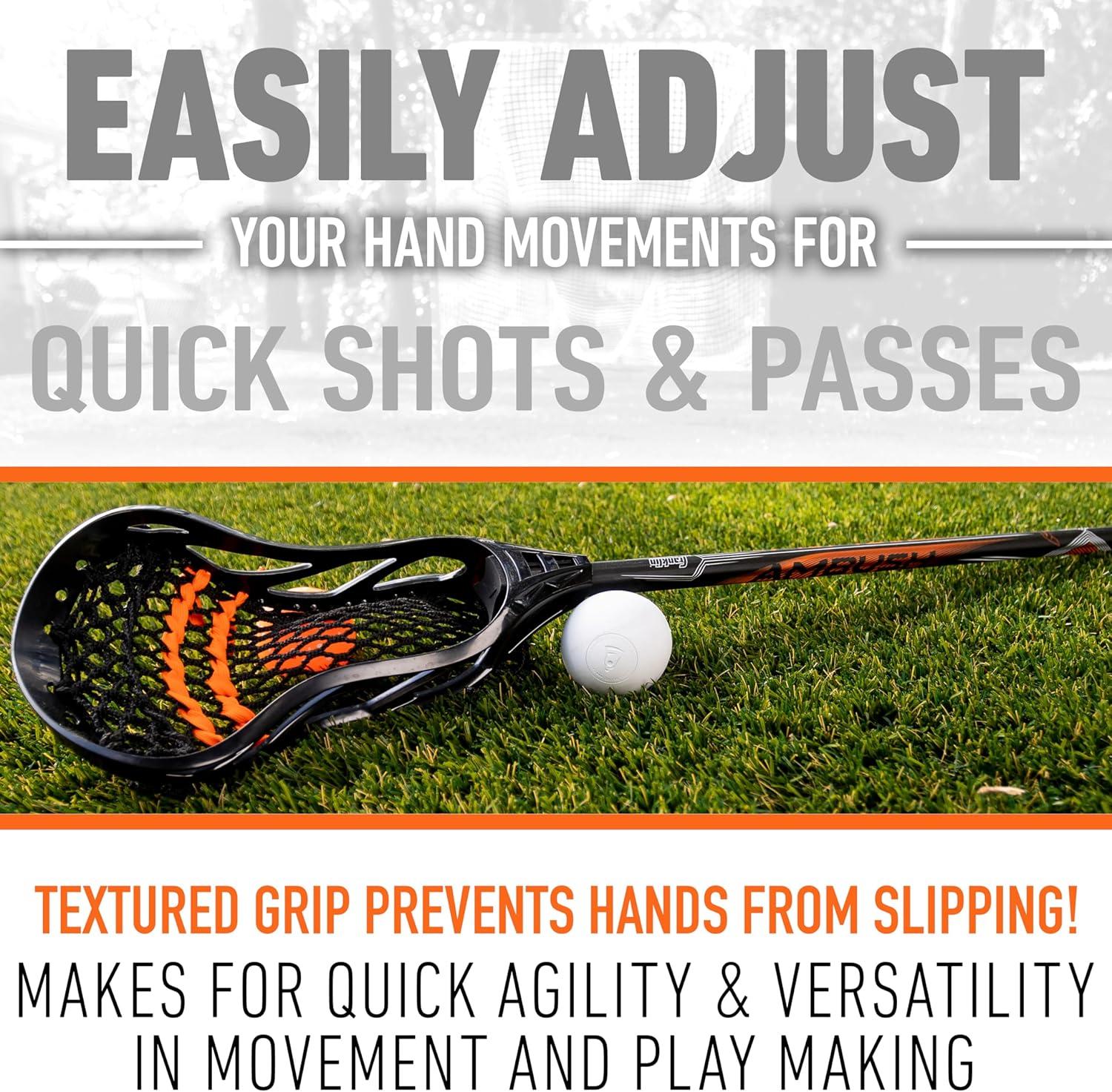 imageFranklin Sports Ambush Mens Womens Lacrosse Sticks Adult Youth Aluminum Lax Sticks Boys Girls Game Training Lacrosse Sticks Standard Mini Lax Stick for Kids AdultsYouth