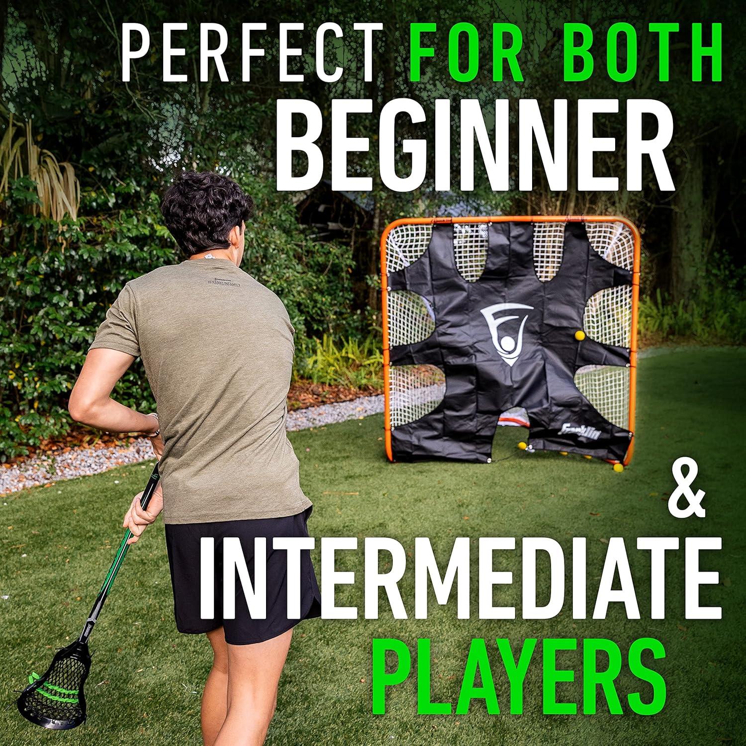 imageFranklin Sports Ambush Mens Womens Lacrosse Sticks Adult Youth Aluminum Lax Sticks Boys Girls Game Training Lacrosse Sticks Standard Mini Lax Stick for Kids AdultsMens